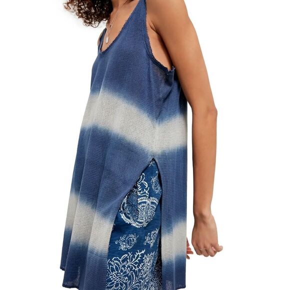 Free People Free People Joni Long Knit Tank Top In Citrus Sunset Combo  Size Sma - Picture 2 of 3